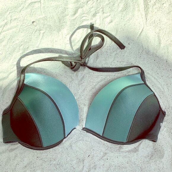 SHADES OF GREEN SHADE & SHORE SWIM TOP 36C NWOT - Picture 1 of 4